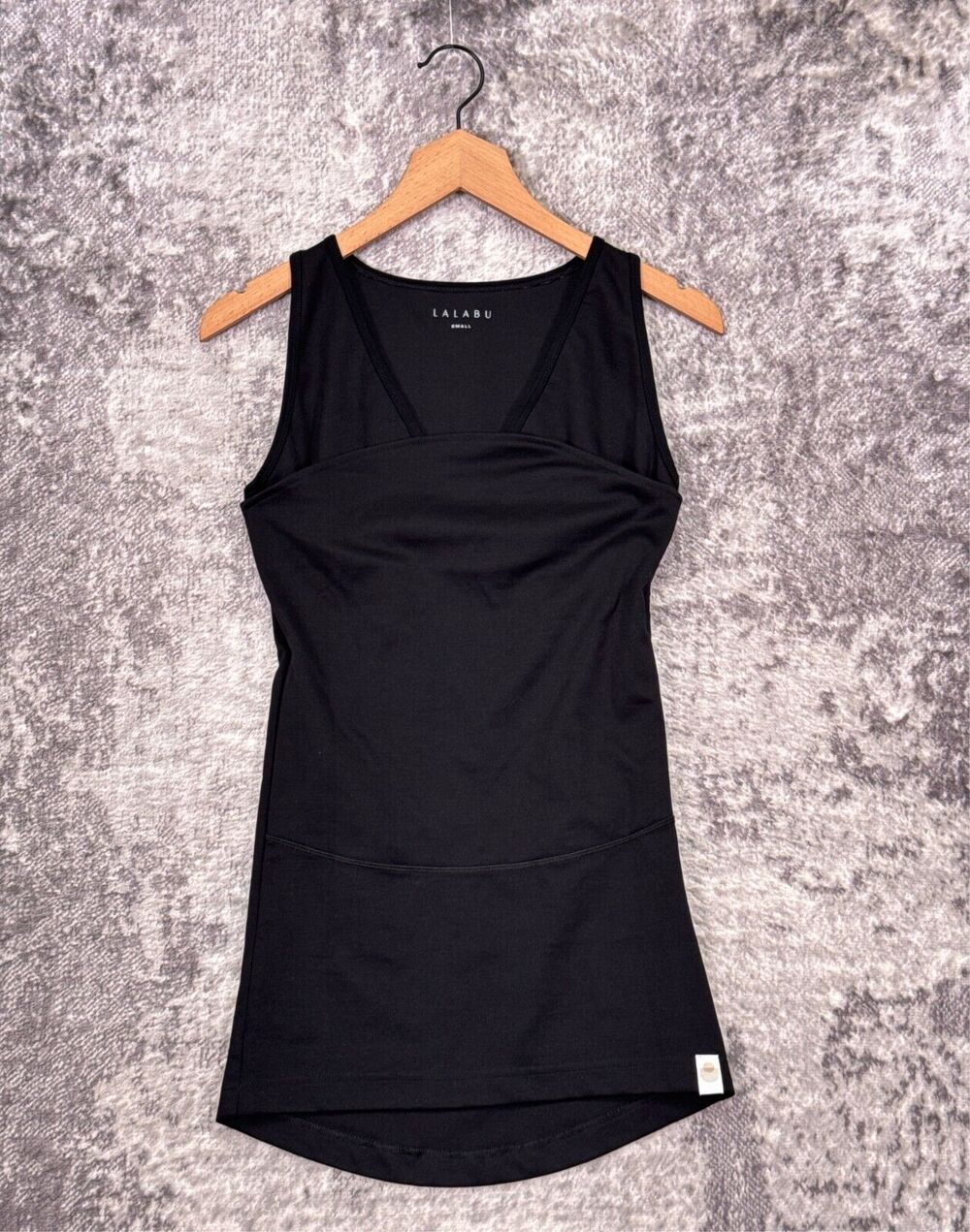 LALABU Black Nursing Tank Top - Sleek Supportive Women’s Tank